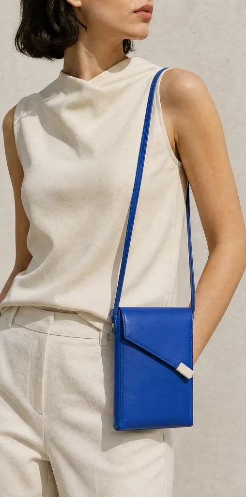 Diagonal Bag, styled view