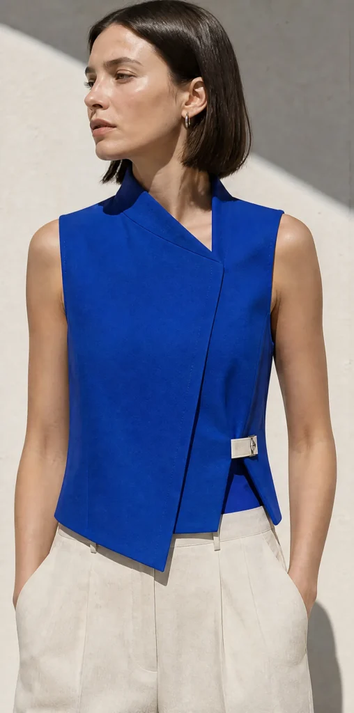 North Fold Waistcoat, styled view